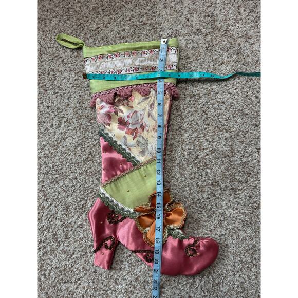 High Heel Christmas Stocking, Festive, Colorful & Fun! - Picture 4 of 5
